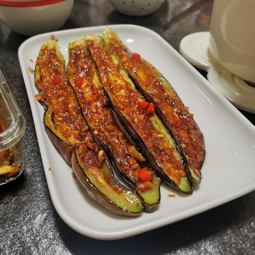 蒜蓉烤茄子【烤肉锅食谱12月】