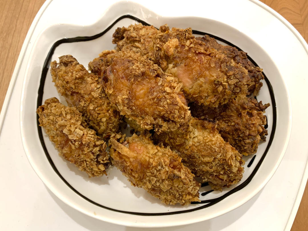 简易薯片烤鸡翅