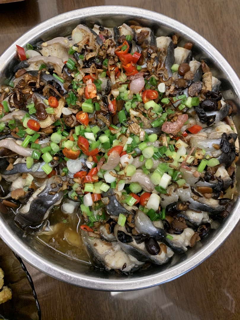 豆豉香蒸鳗鱼