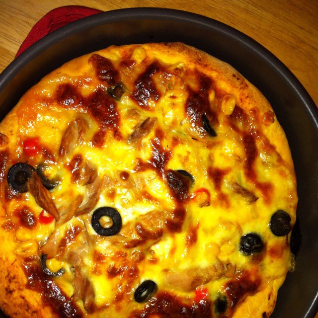 金枪鱼黑橄榄pizza