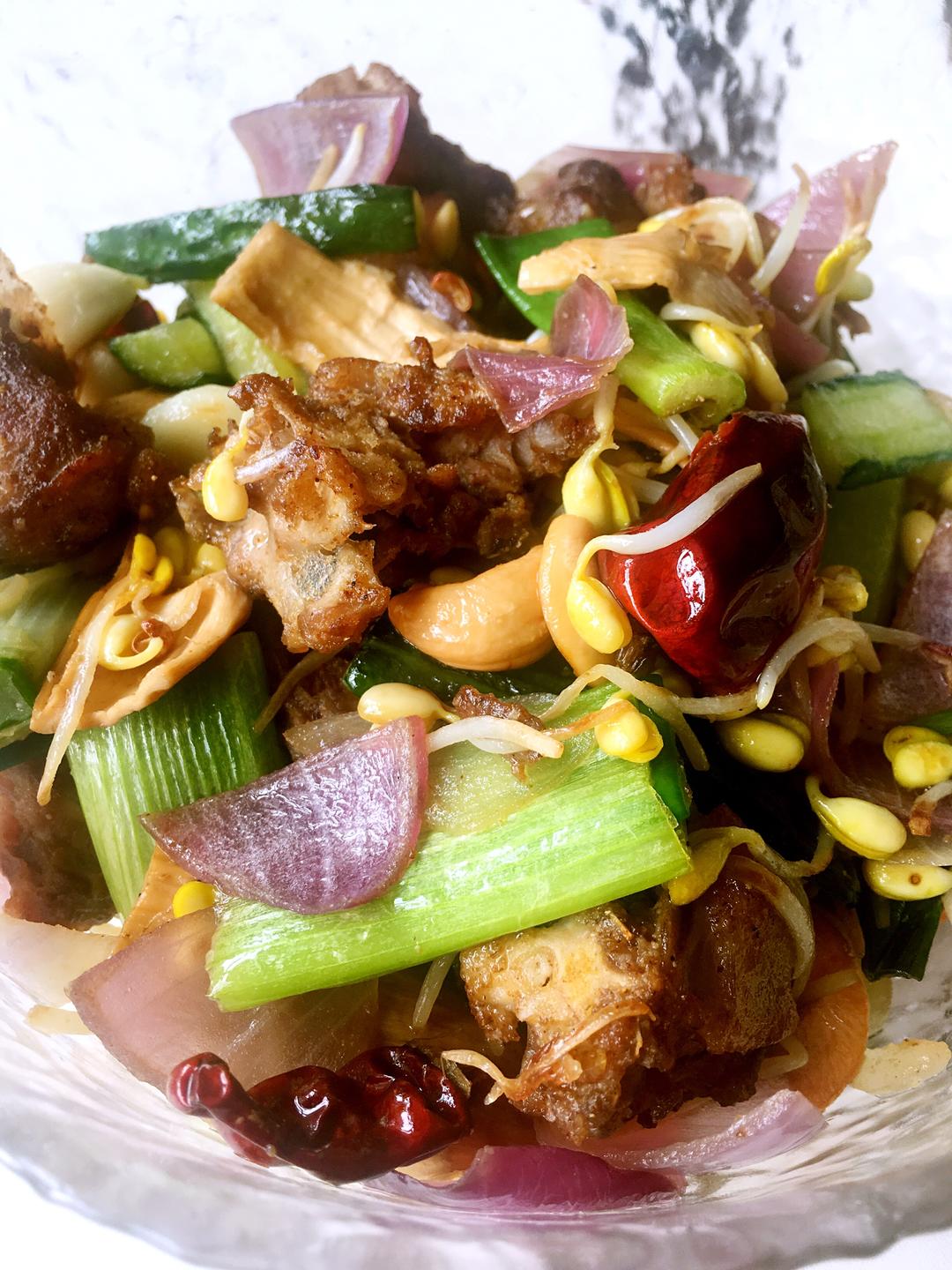 香麻干锅鸭🦆的做法