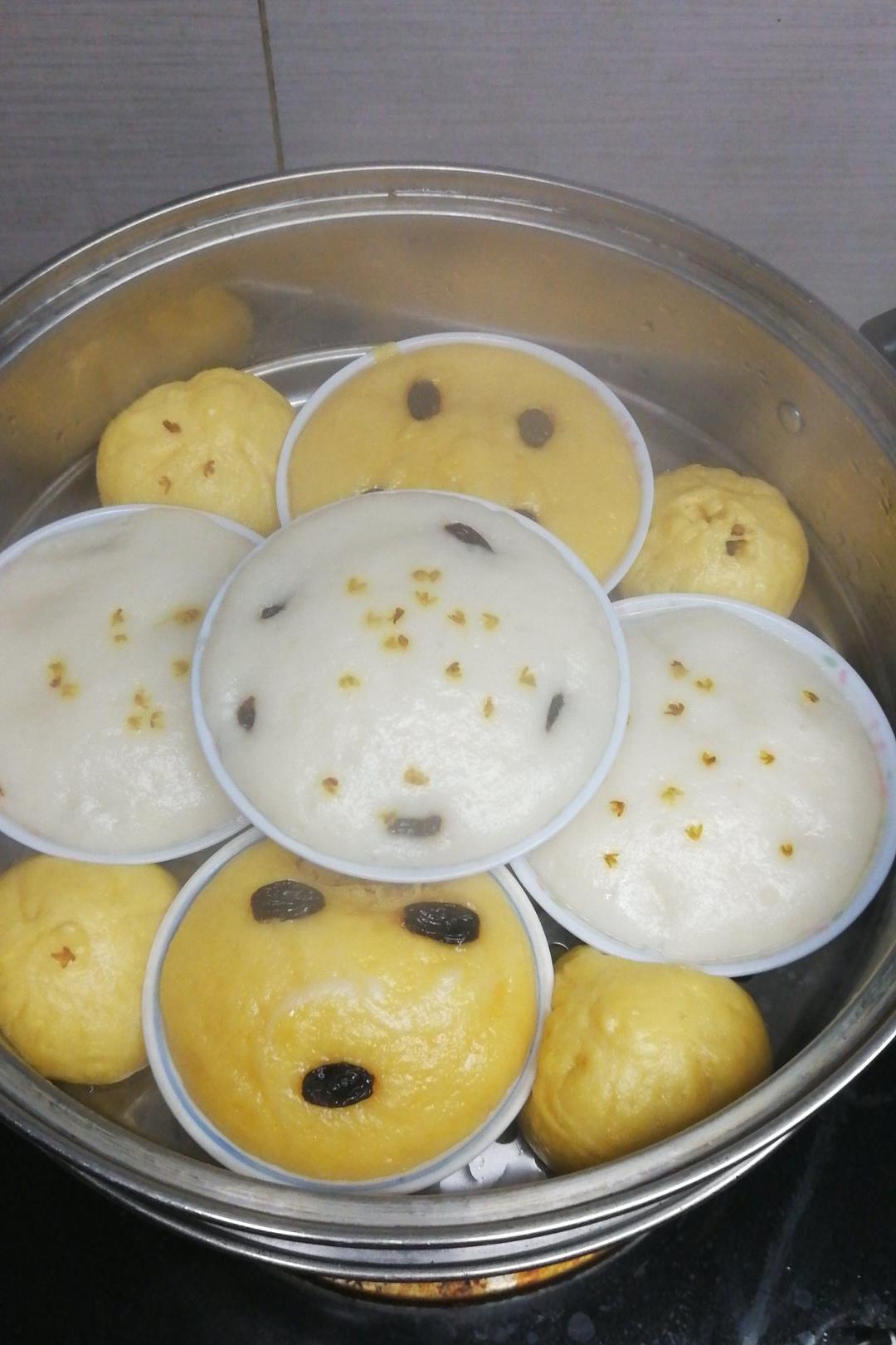 做过 大米发糕(酵母版) 还算成功,加了点糯米