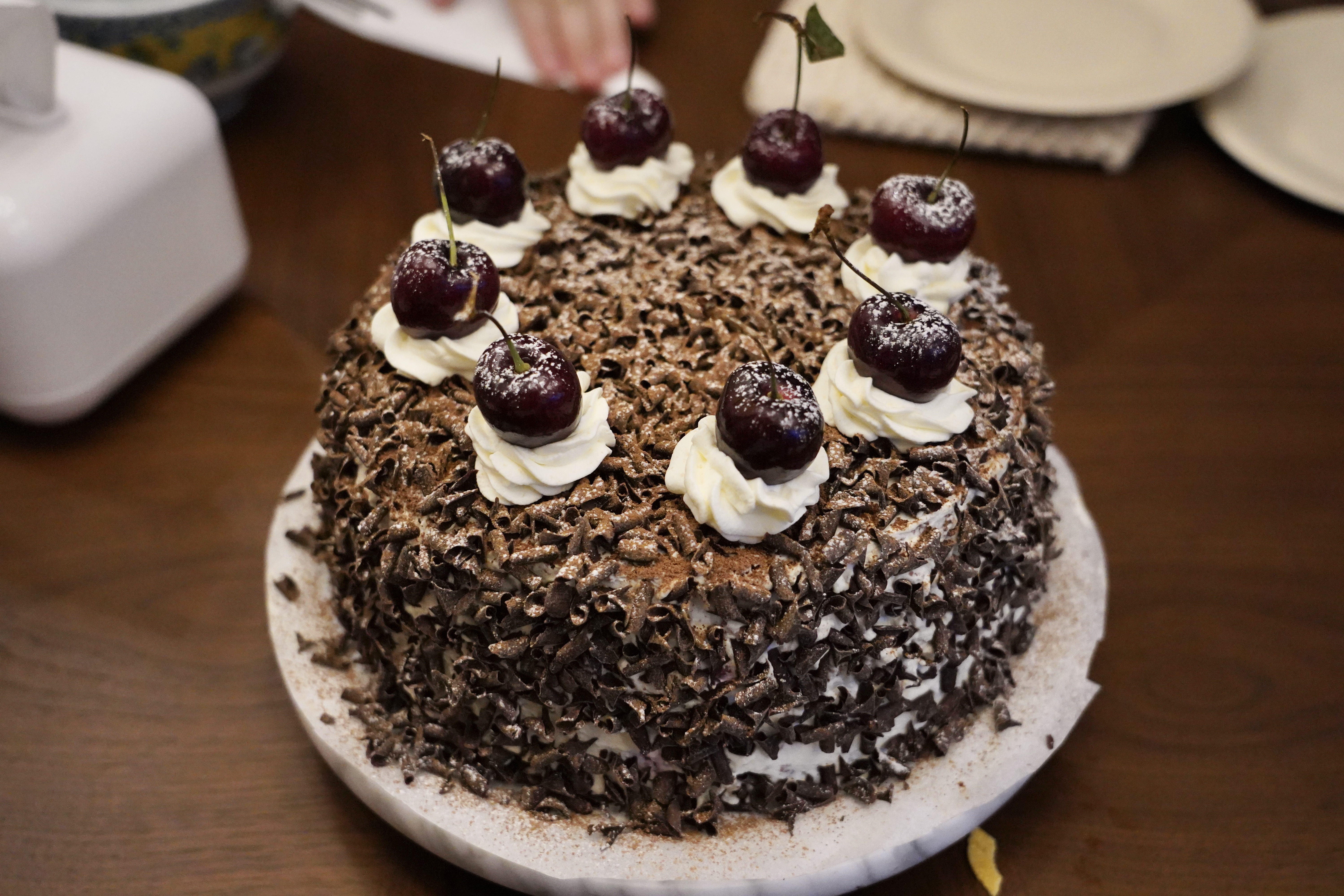 清爽的家庭黑森林蛋糕-低糖低卡版的做法