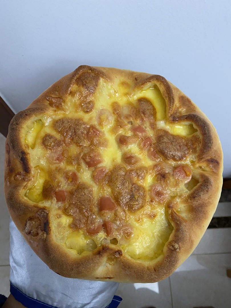 芝心披萨饼底的制作
