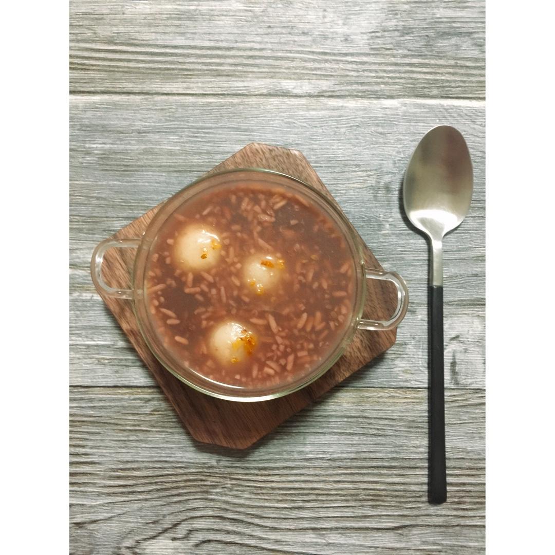 酒酿赤豆元宵