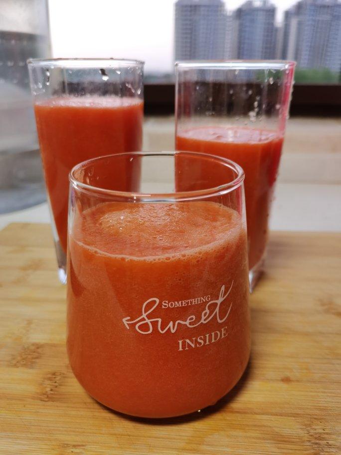 番茄青瓜胡萝卜蜜瓜汁