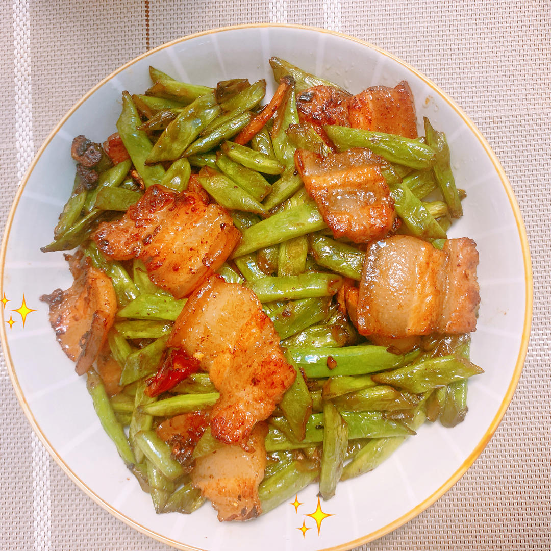家常四季豆炒肉