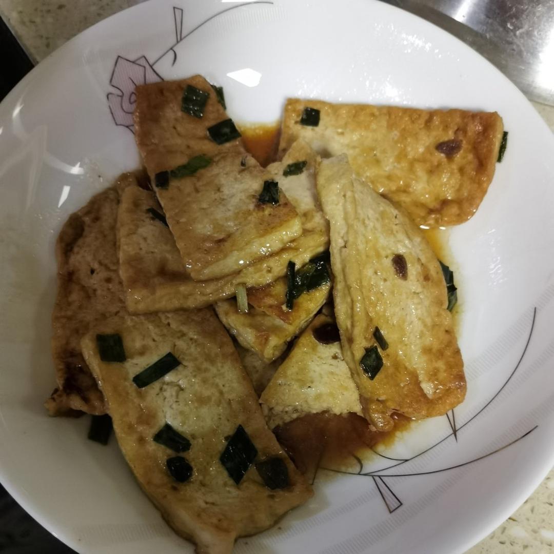 葱香煎豆腐