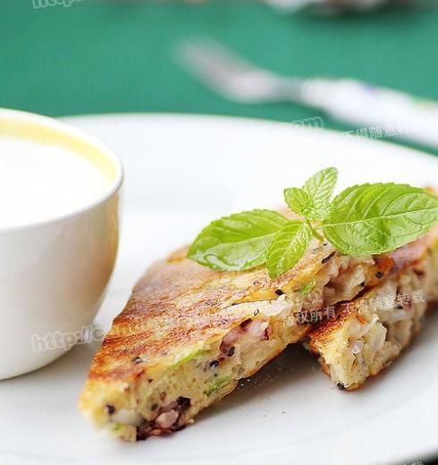 海鲜晨饼的做法