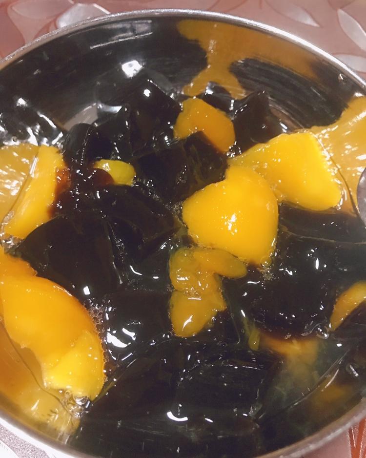 芋圆 烧仙草 黄桃罐头三合一