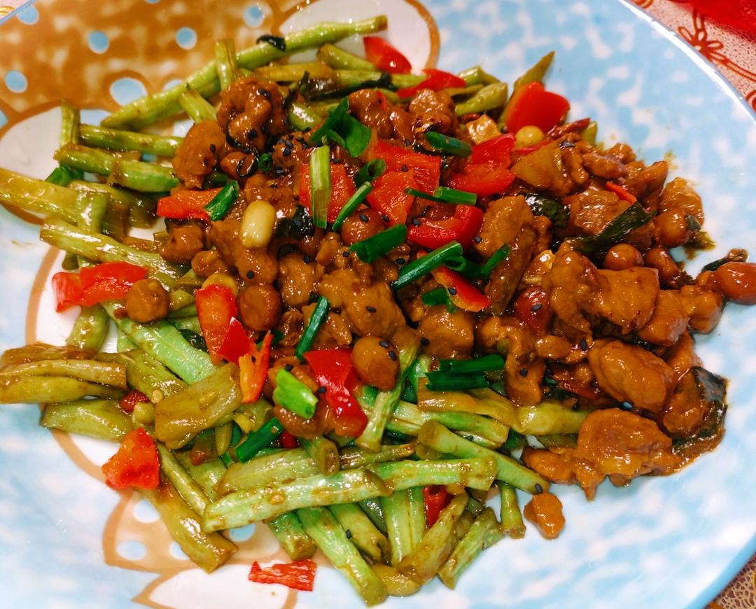 肉沫豆角下饭菜
