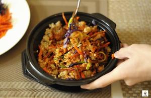 纯素石锅糙米饭（Brown Rice in Korean Stone Pot)的做法 步骤5