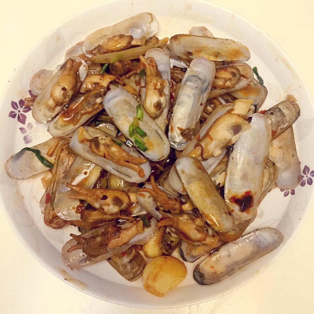 爆炒蛏子