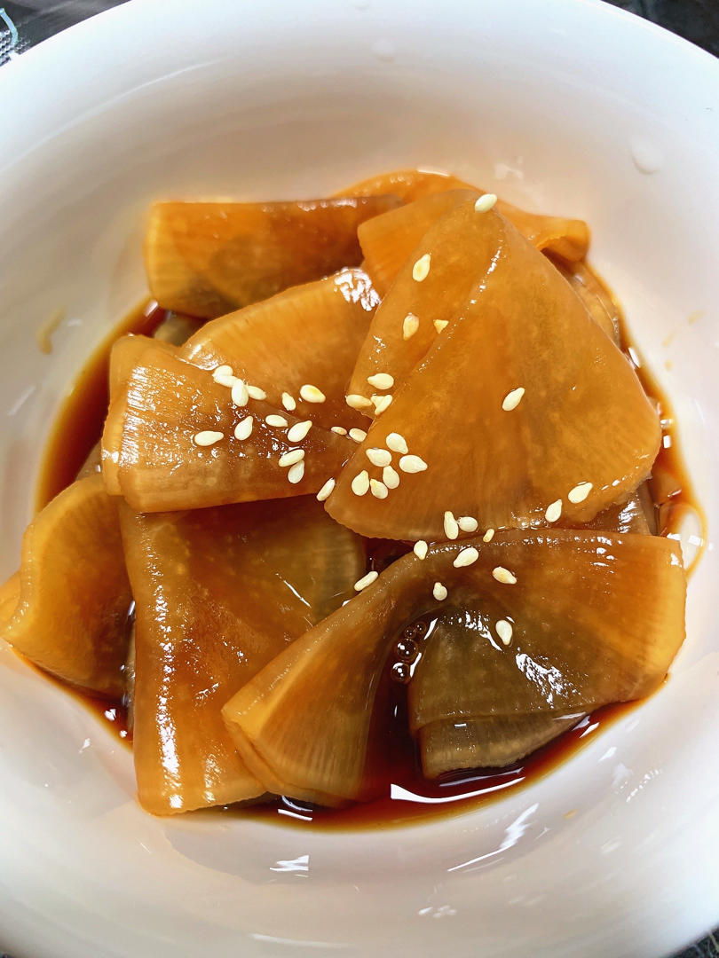 白羊座的小螺做的爽口菜腌糖醋萝卜片