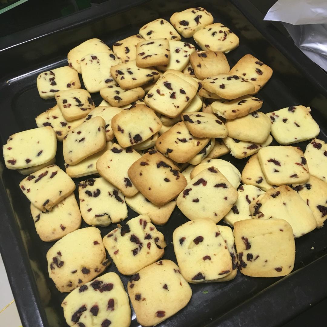 低糖少油版蔓越莓饼干