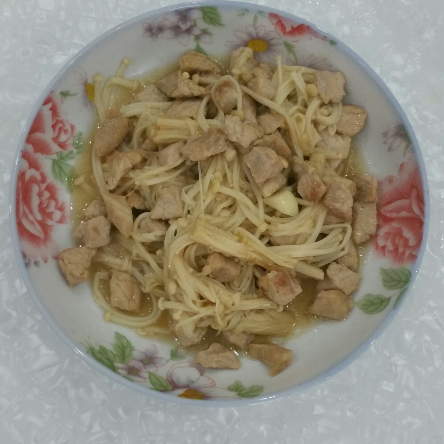 什么都不会nonono做的肉片金针菇