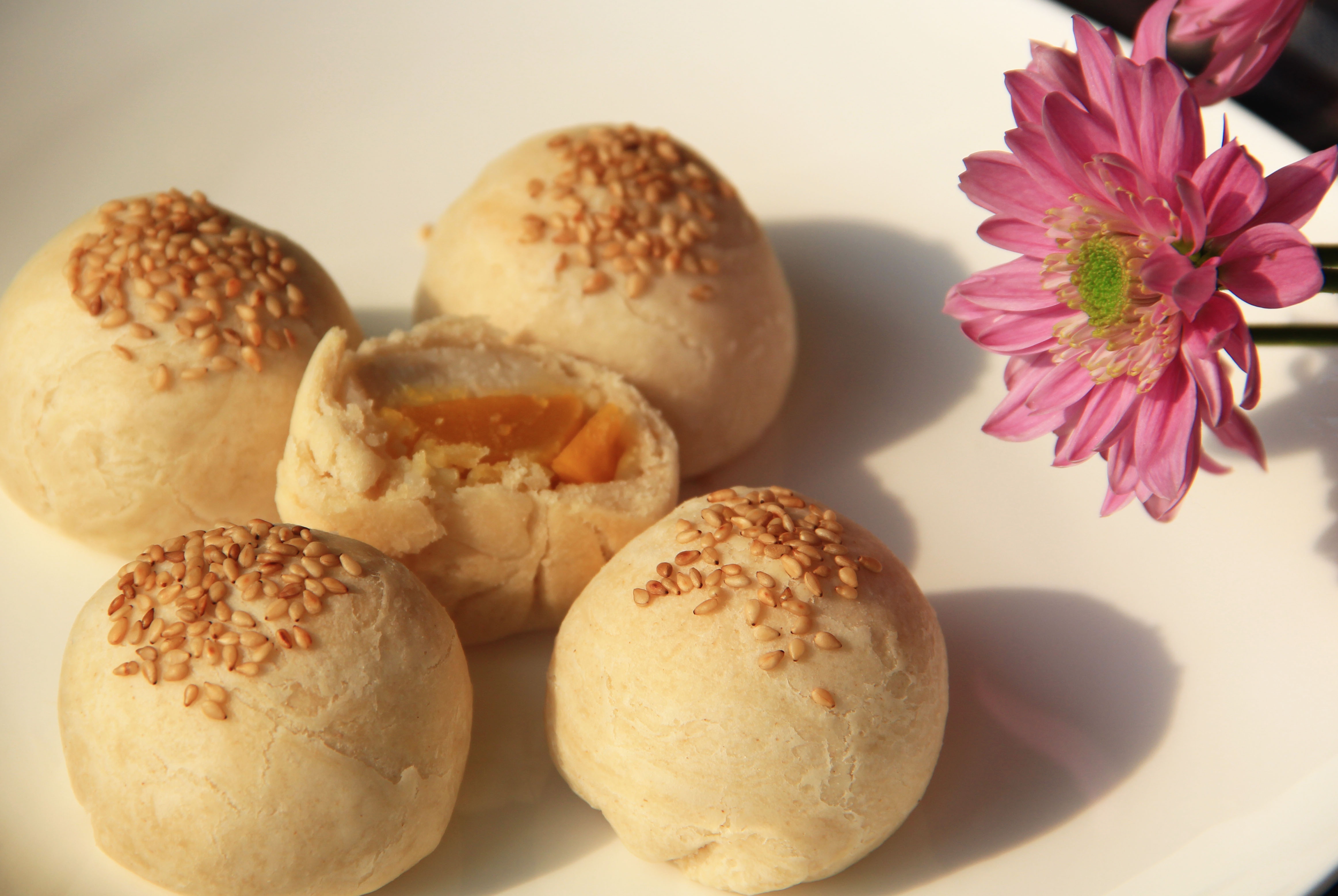 山药芝麻果仁酥皮