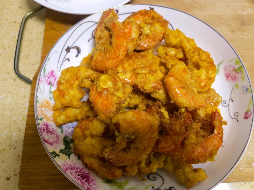 椒盐软炸虾仁～孩子们爱吃的营养美味