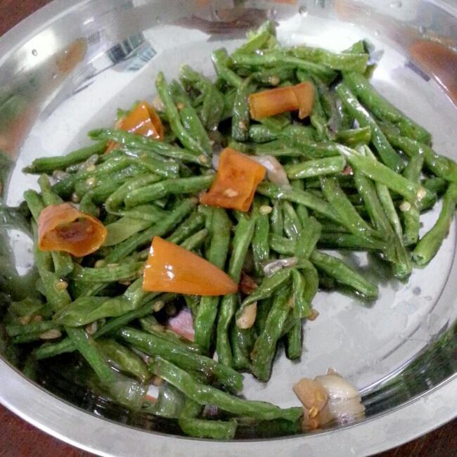 爆炒长豆的做法