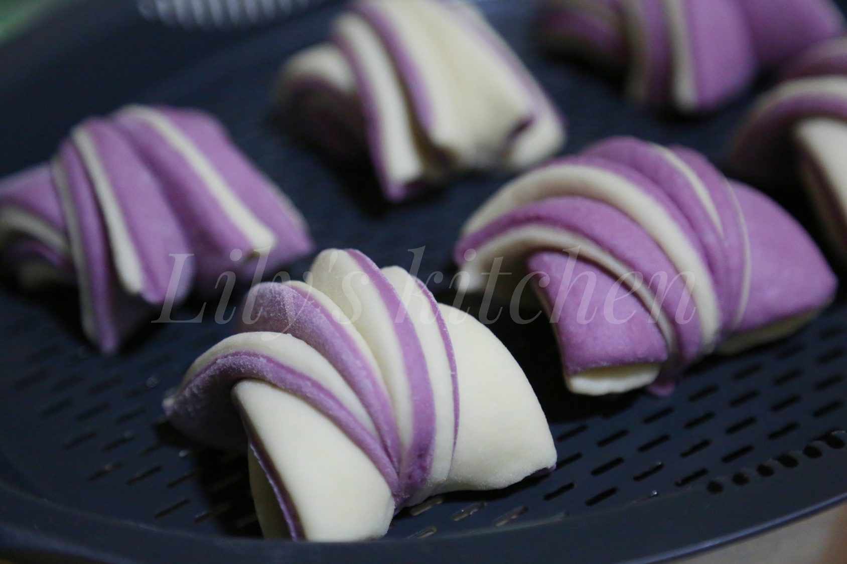 小美版 紫薯花卷