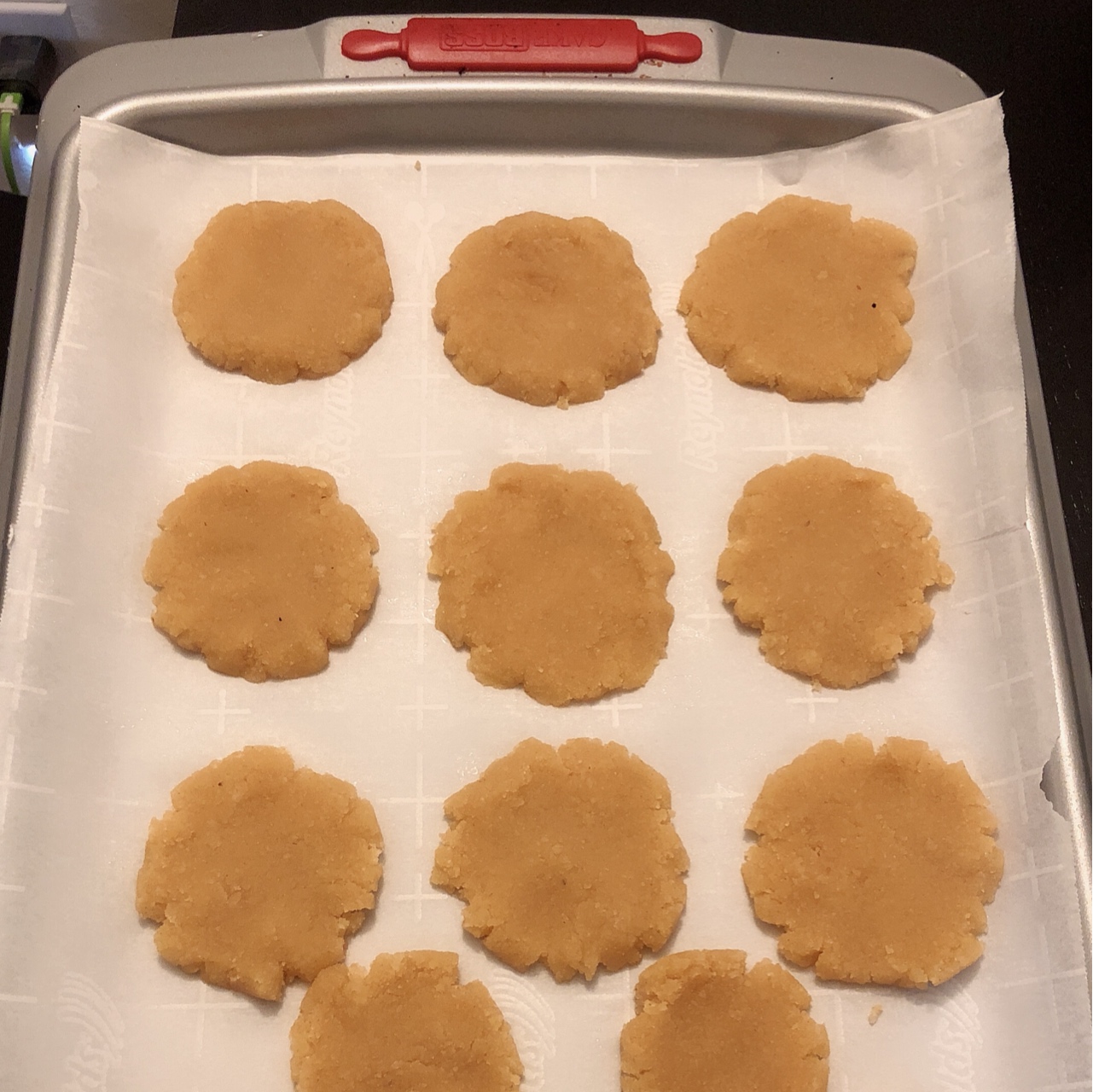Keto生酮-杏仁粉低碳饼干的做法 步骤4