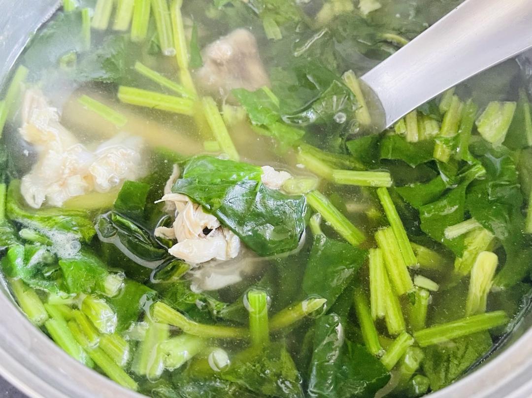 菠菜鸡骨汤