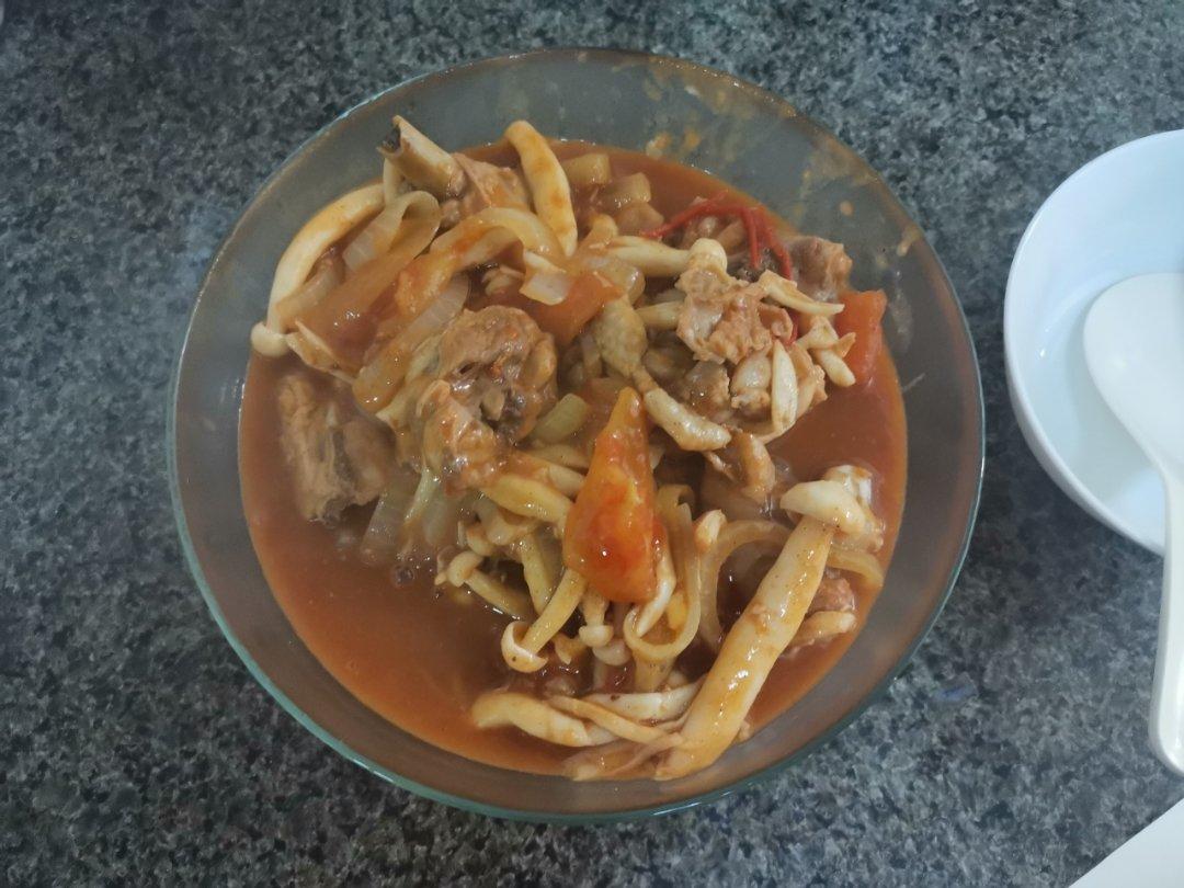 【昨日的美食】番茄鸡腿炖蘑菇（夏日轻食）太阳谷食谱