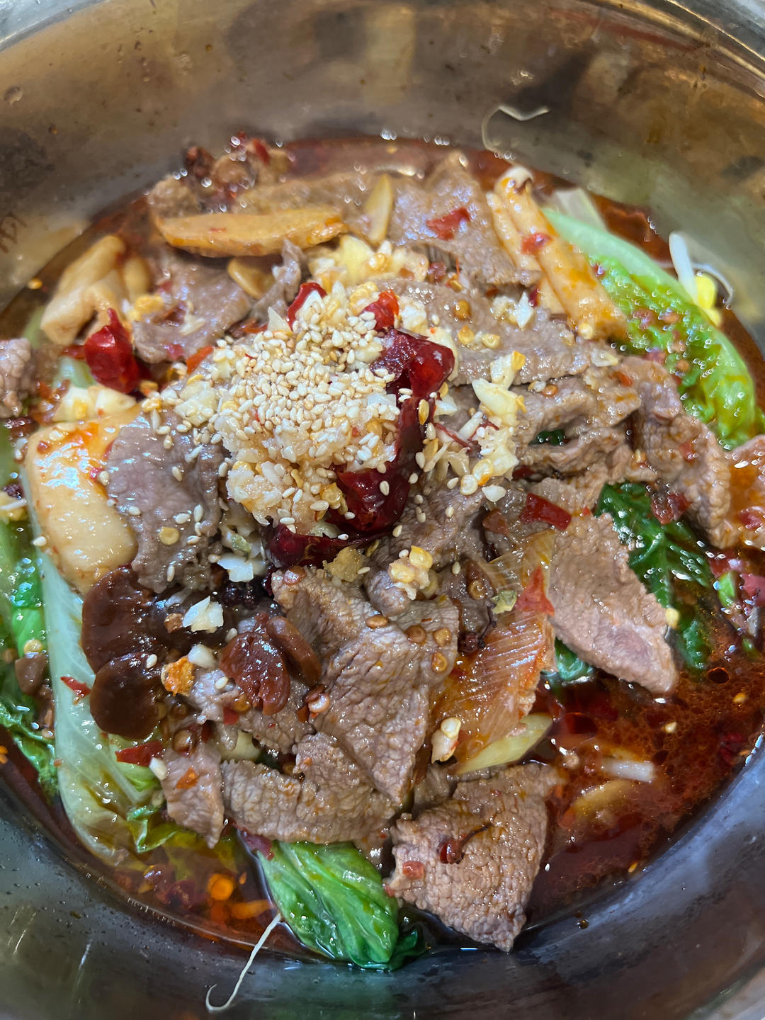 家庭版水煮牛肉片