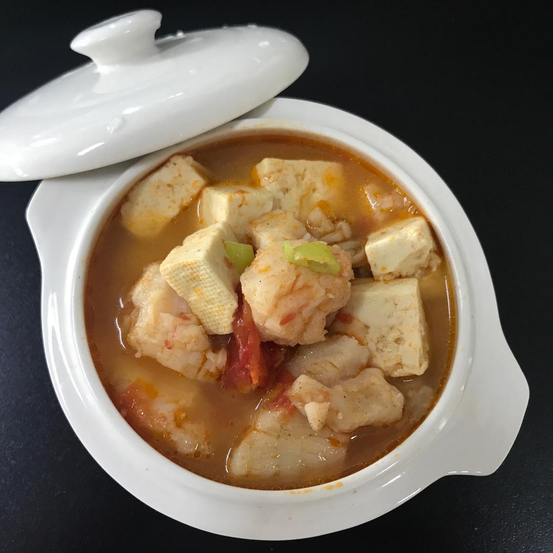 龙利鱼豆腐煲