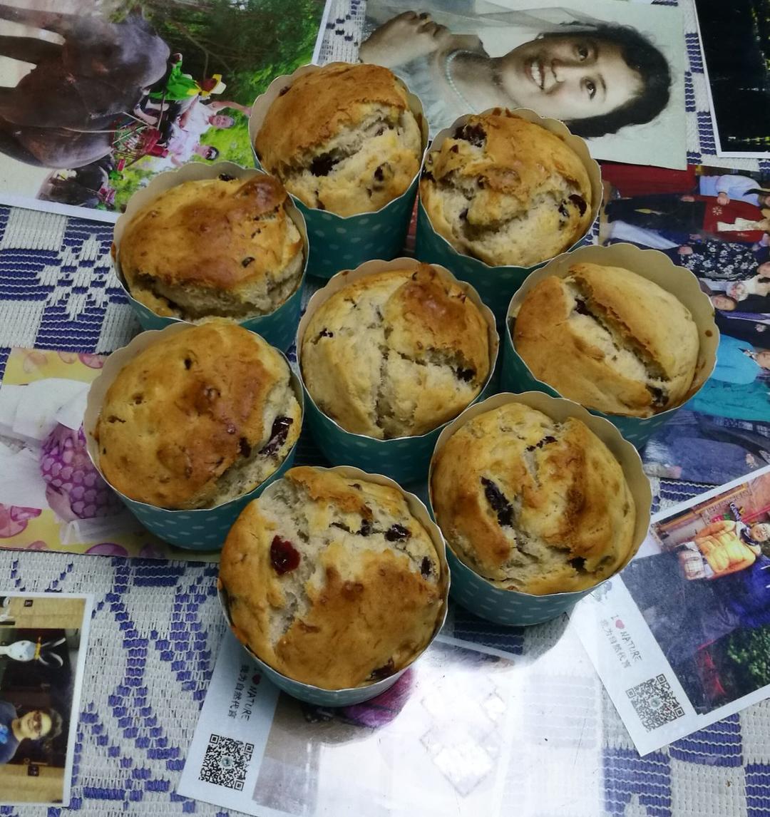 少女心的香蕉蔓越莓玛芬