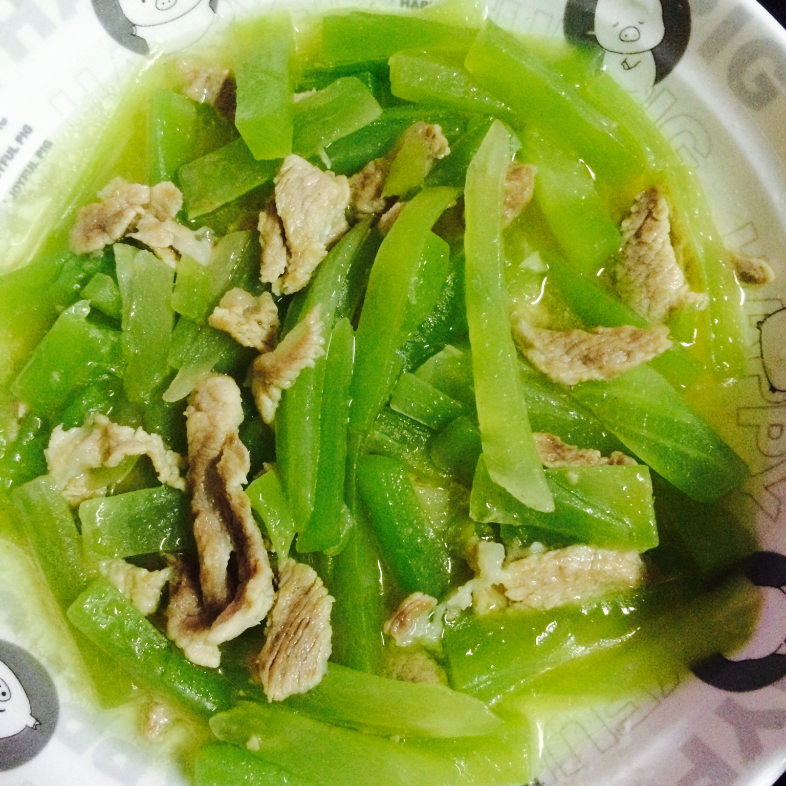 莴笋炒肉丝