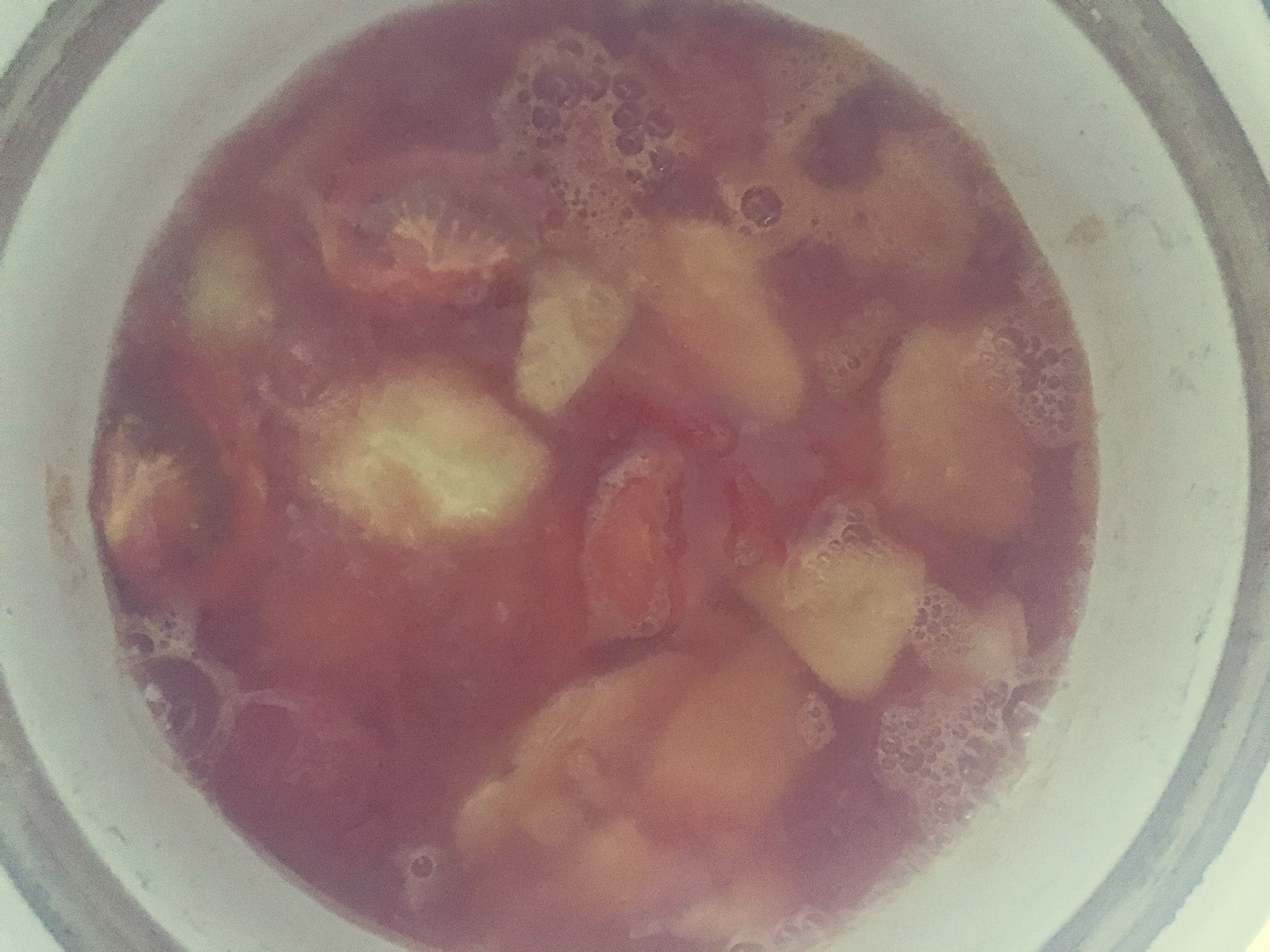 番茄土豆浓汤（无油健康版）的做法 步骤5