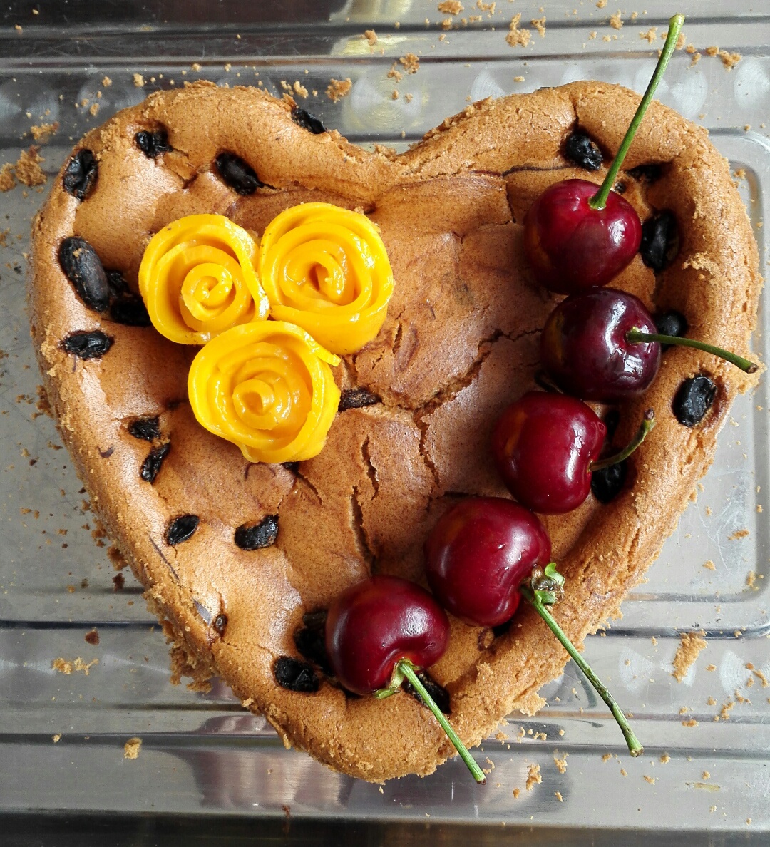 两蛋六寸斑纹戚风