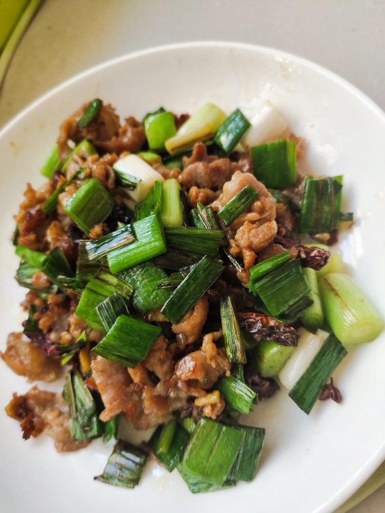 蒜苗炒肉