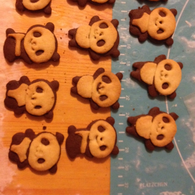 可爱的小熊饼干