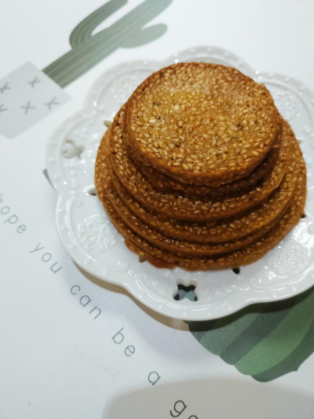 蛋白芝麻薄脆饼—消耗蛋白最好的方法