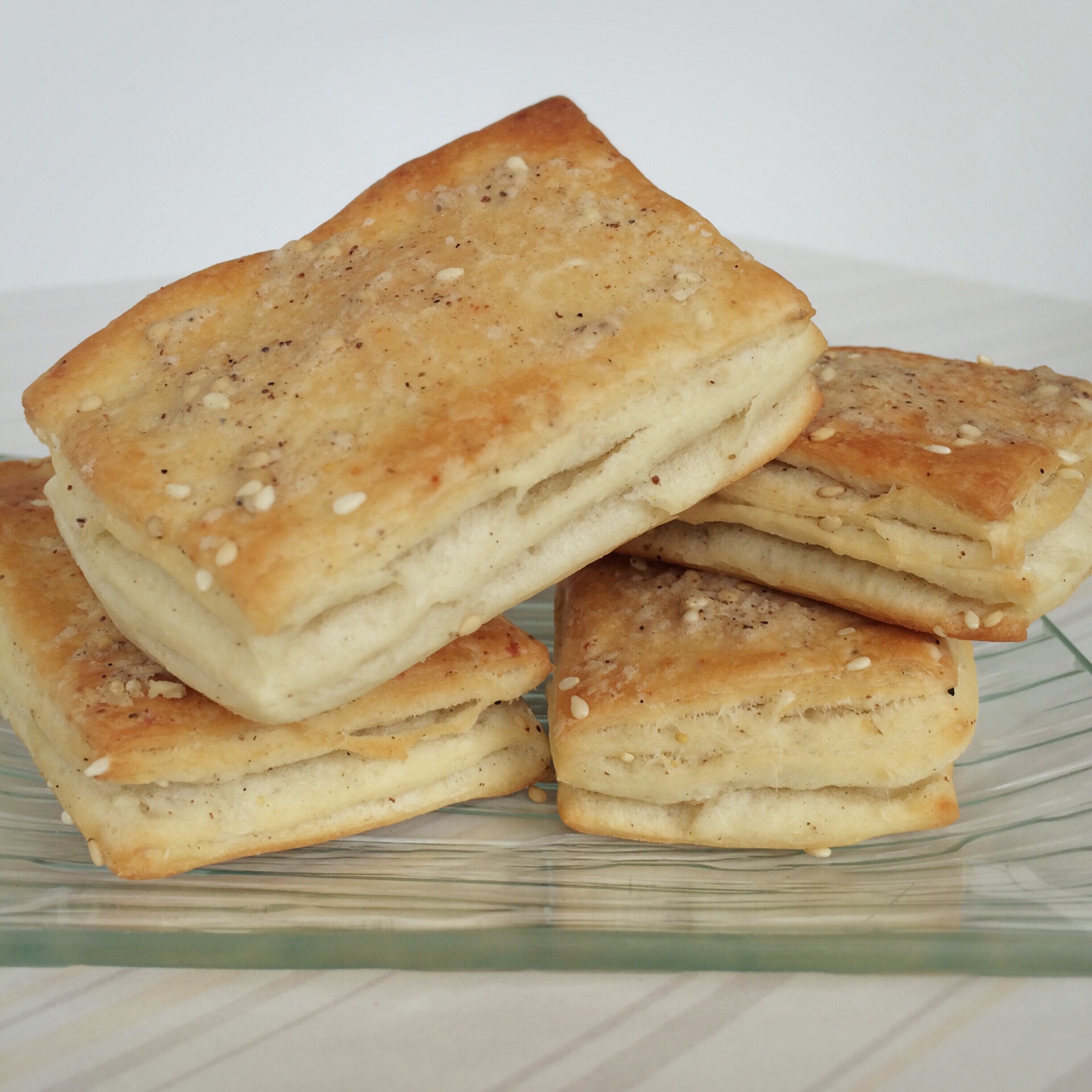 椒盐发面千层饼