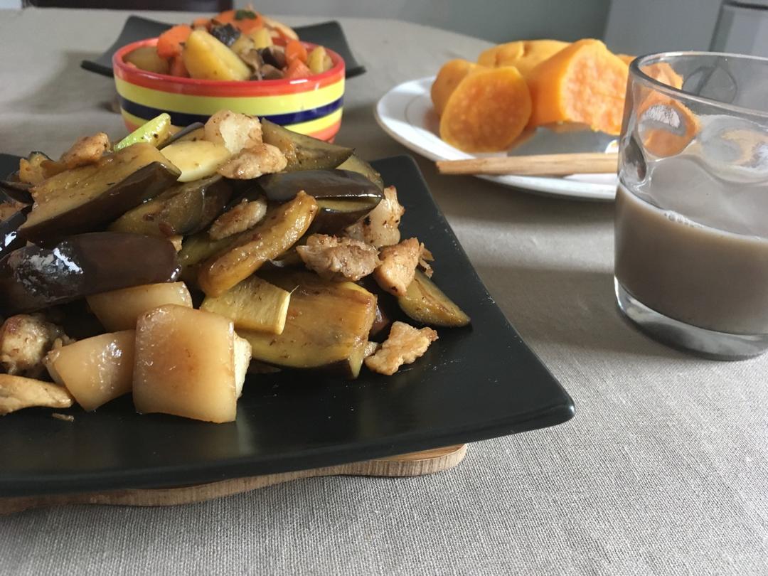 老丁的私房菜-油焖茄子