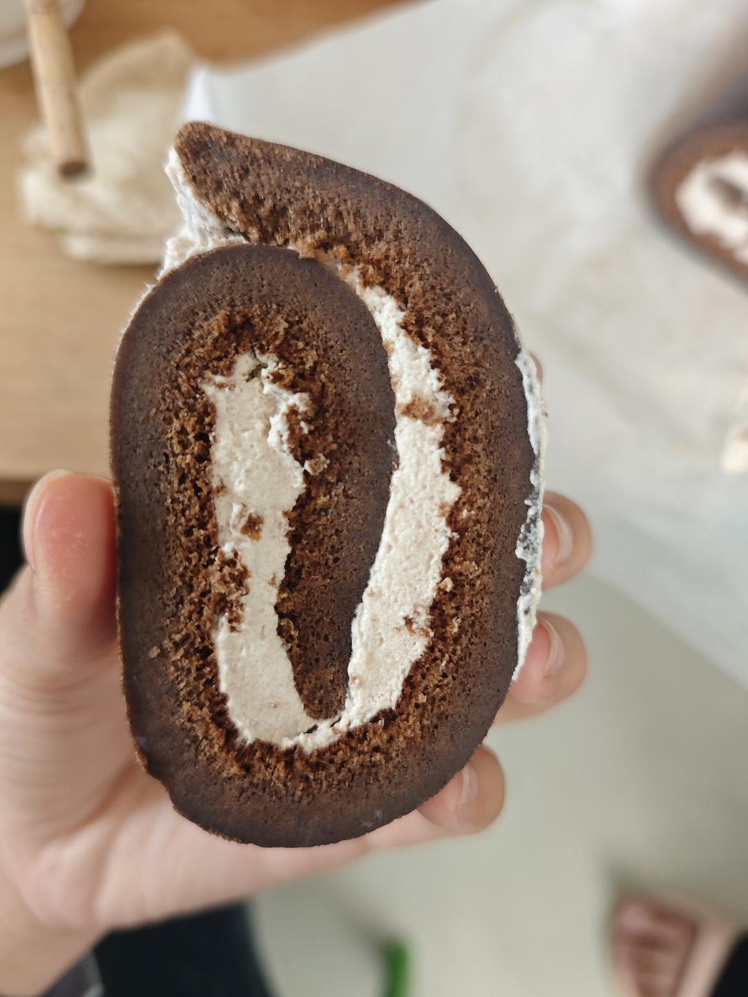 可可蛋糕卷(不消泡超浓郁巧克力口感)