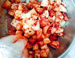 韩式辣萝卜块的做法 步骤10