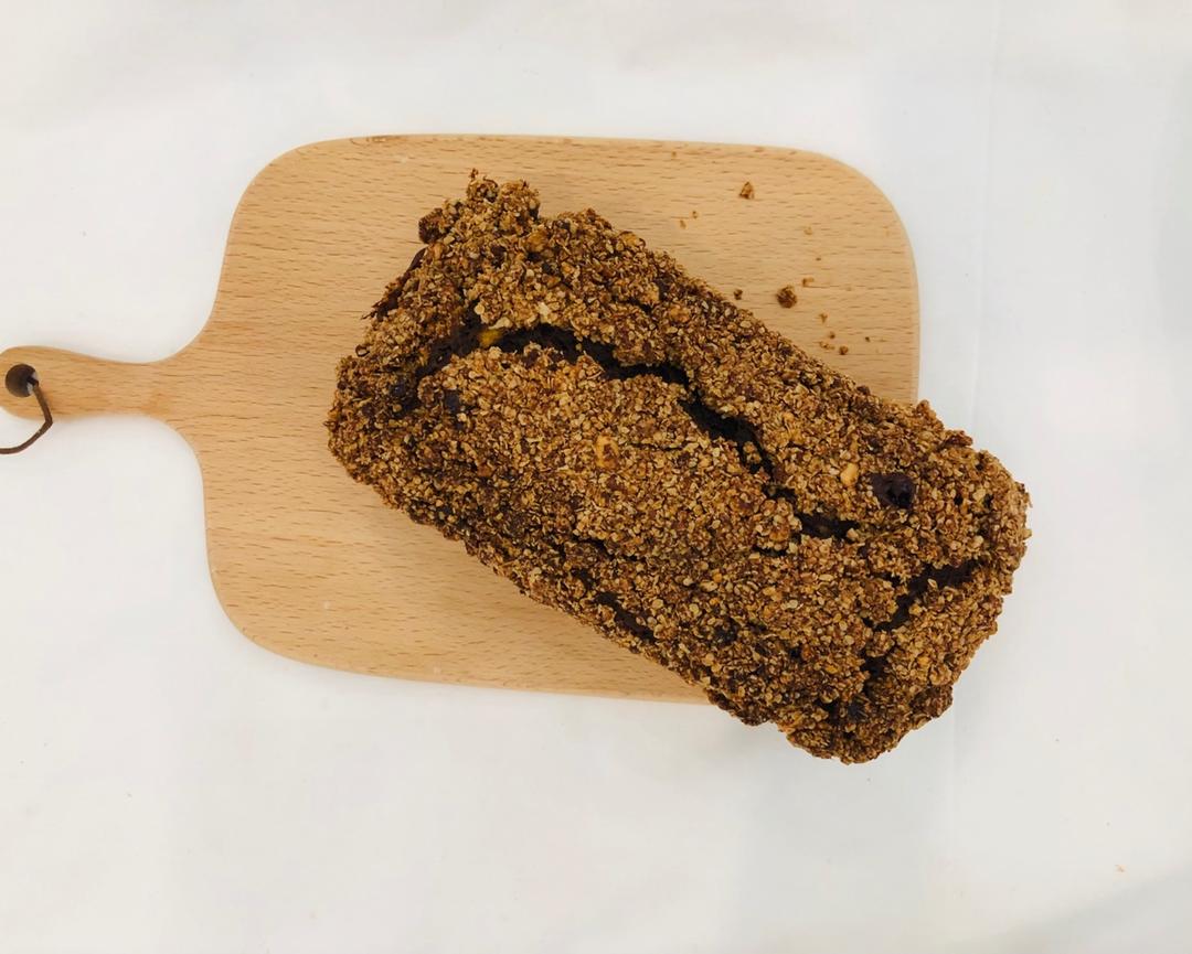 摩卡花生酥全麦快手面包丨健康·烘焙