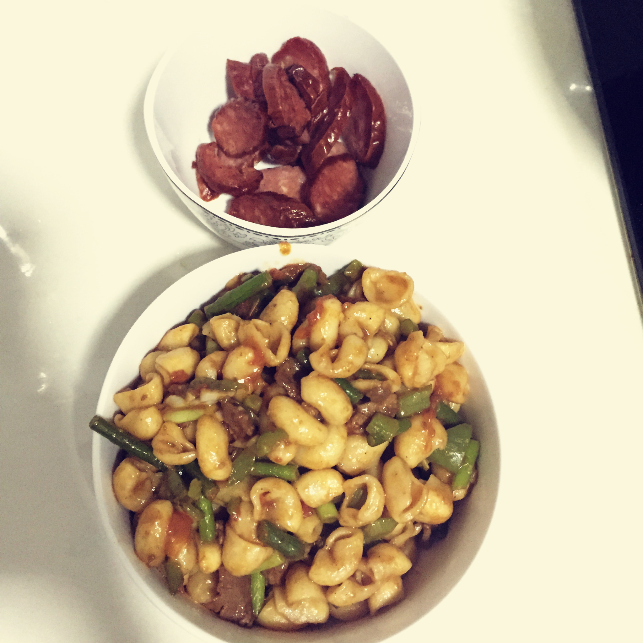 素炒麻食