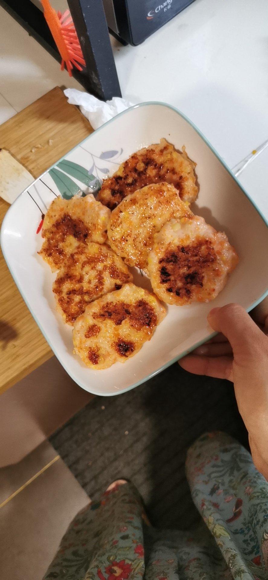 家常菜香煎虾饼