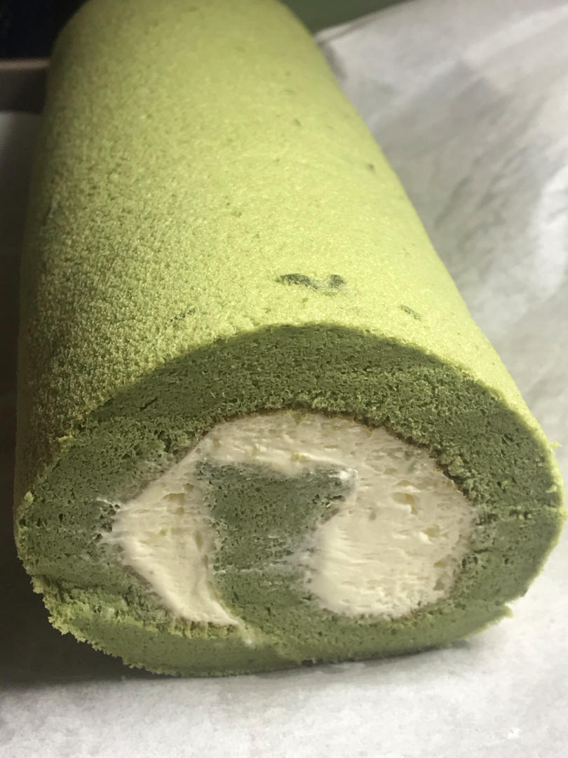 完美抹茶蜜豆蛋糕卷