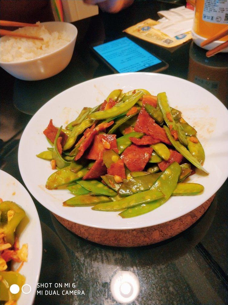 培根炒荷兰豆