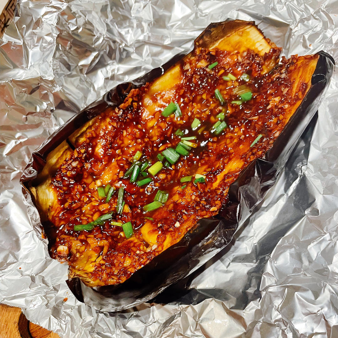 【空气炸锅】做出烧烤摊扬名立万的烤茄子！