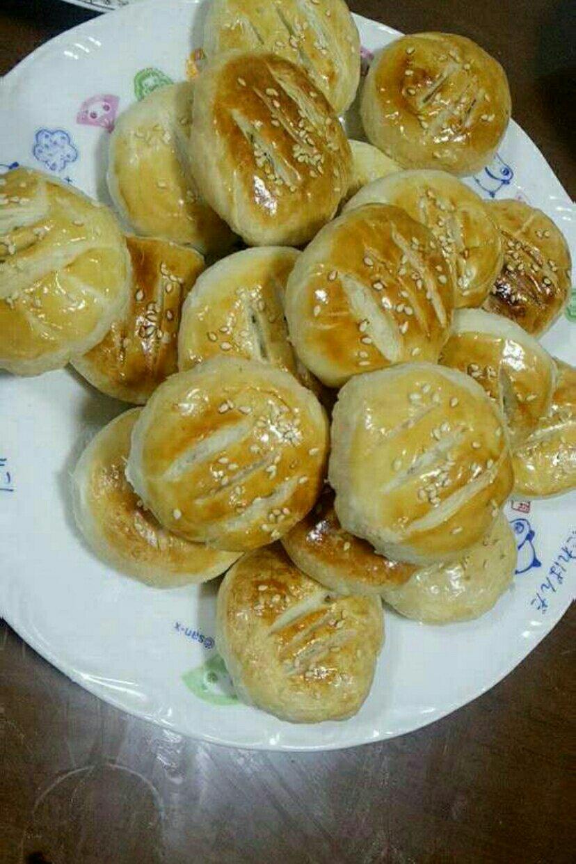 酥皮绿豆饼   酥得掉渣渣