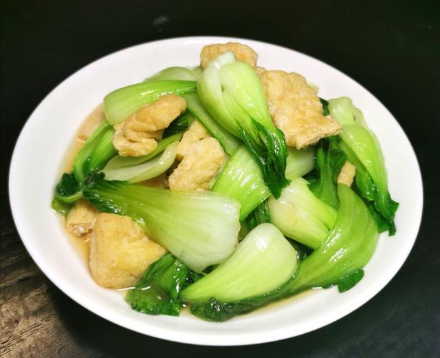 清炒小青菜油豆腐