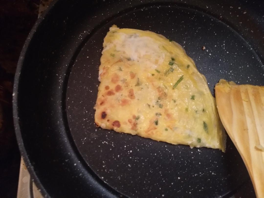 快手鸡蛋饼～～十分钟早餐！