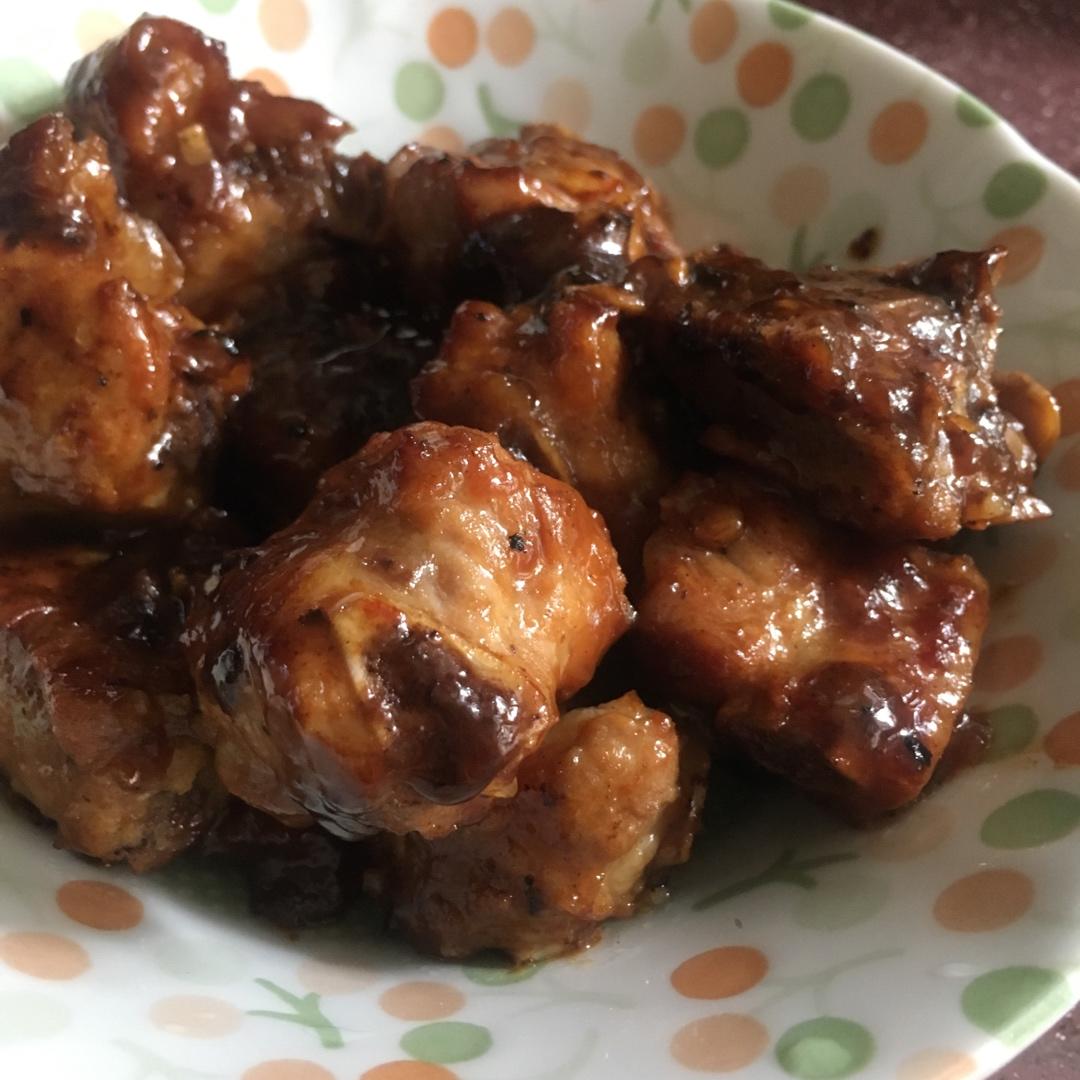 干烧蒜香排骨(健康非油炸)